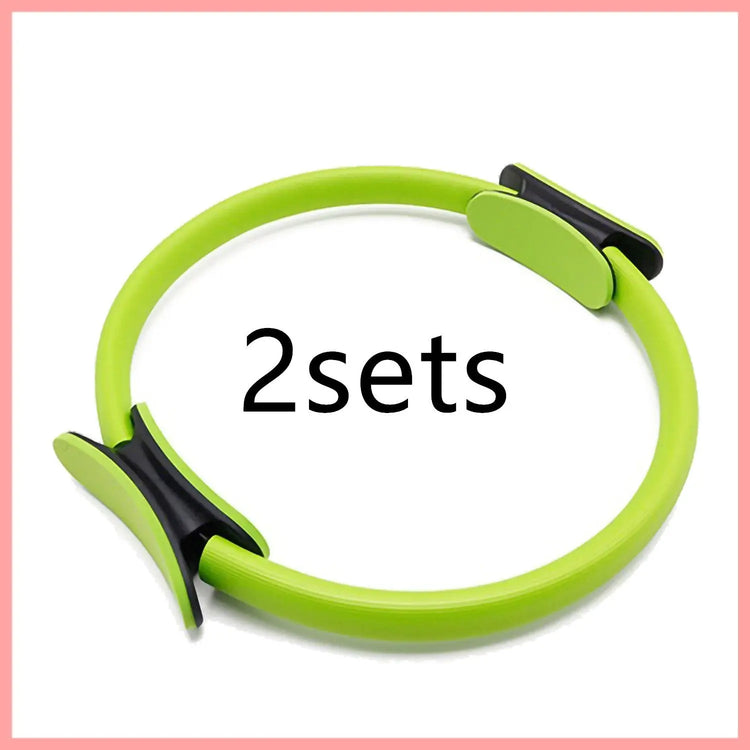 Yoga Fitness Pilates Ring Women Girls Circle Magic Dual Exercise Home Gym Workout Sports Lose Weight Body Resistance - Huy&