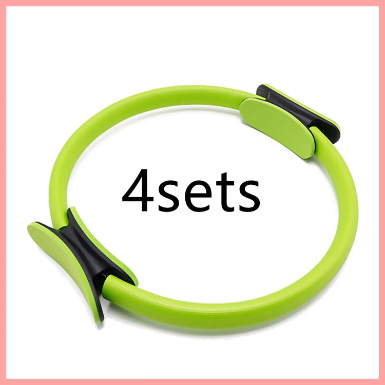 Yoga Fitness Pilates Ring Women Girls Circle Magic Dual Exercise Home Gym Workout Sports Lose Weight Body Resistance - Huy&