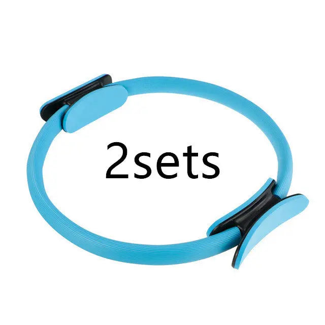 Yoga Fitness Pilates Ring Women Girls Circle Magic Dual Exercise Home Gym Workout Sports Lose Weight Body Resistance - Huy&