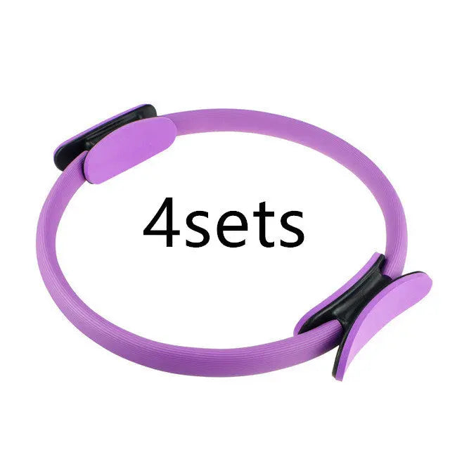 Yoga Fitness Pilates Ring Women Girls Circle Magic Dual Exercise Home Gym Workout Sports Lose Weight Body Resistance - Huy&