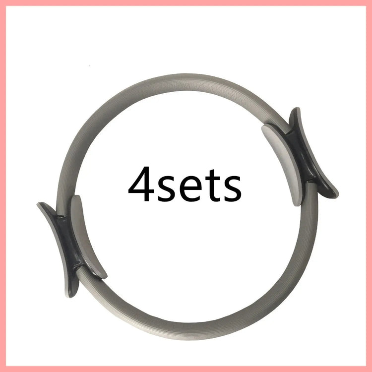 Yoga Fitness Pilates Ring Women Girls Circle Magic Dual Exercise Home Gym Workout Sports Lose Weight Body Resistance - Huy&