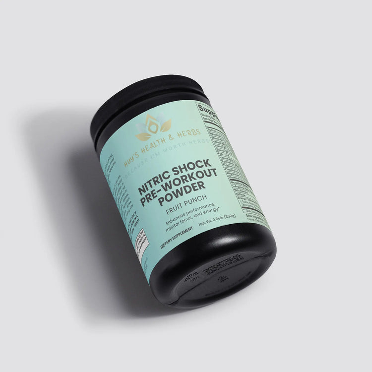 Nitric Shock Pre-Workout Powder (Fruit Punch) Huy&