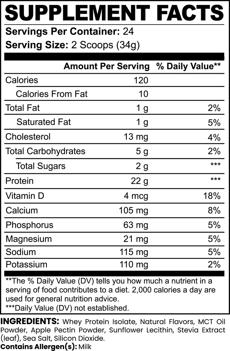 Advanced 100% Whey Protein Isolate (Vanilla) - Huy&