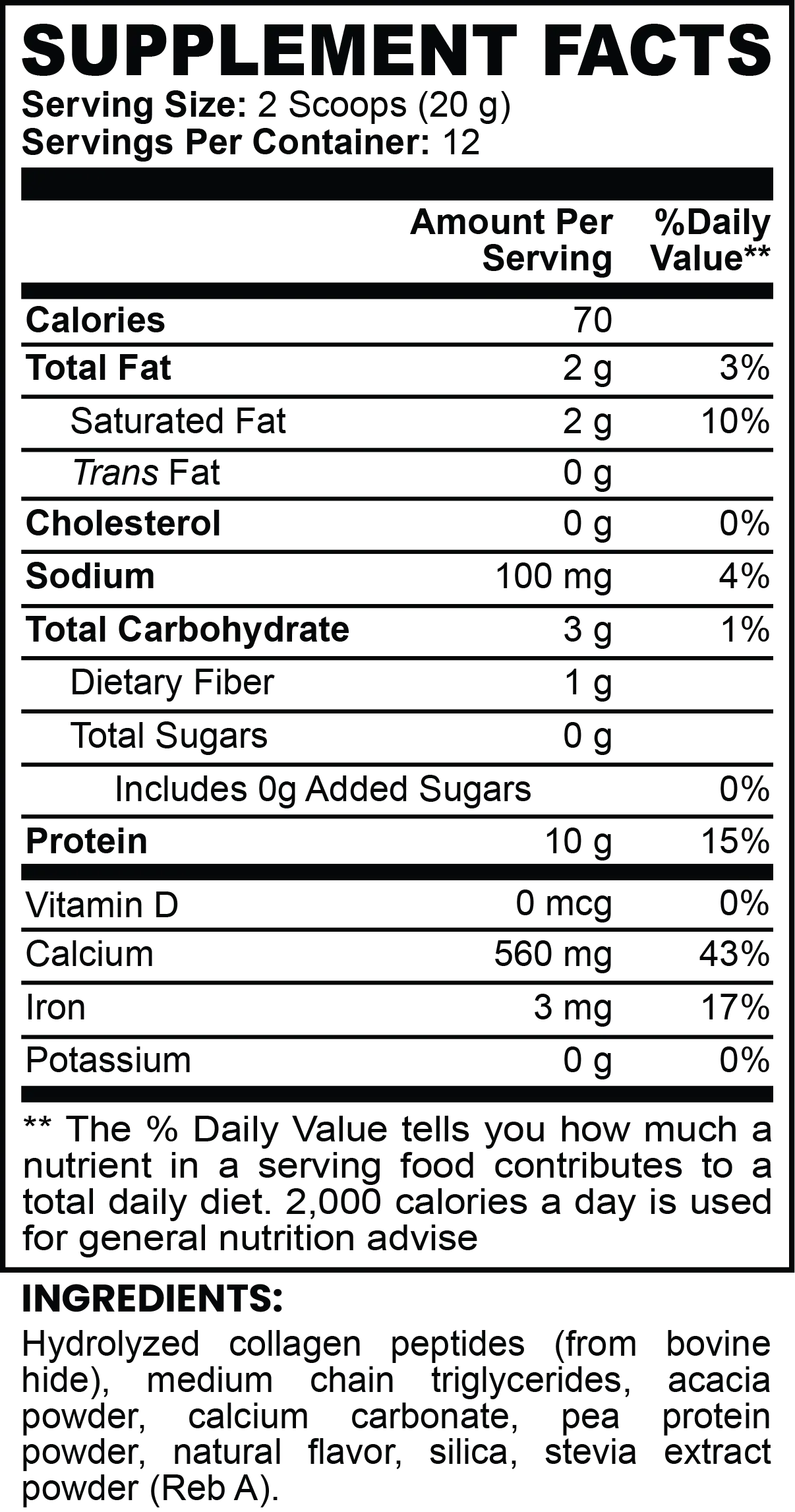 Grass-Fed Collagen Creamer (Vanilla) Huy&