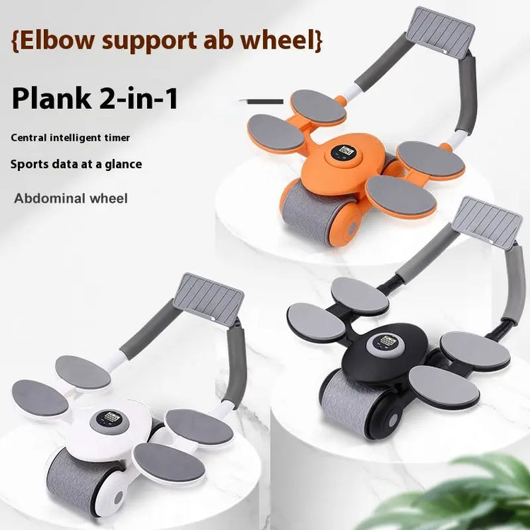 Multifunctional Four Elbow Support Abdominal Wheel Training AB Rocket - Huy&