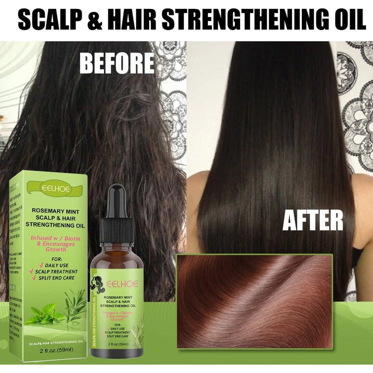 Rosemary Mint Hair Growth Fluid Scalp Massage - Huy&