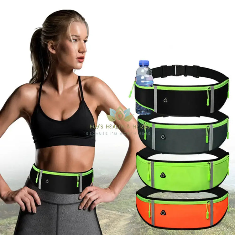 Sports Waist Bag With Pocket Light Slim Zip Running Belt 4