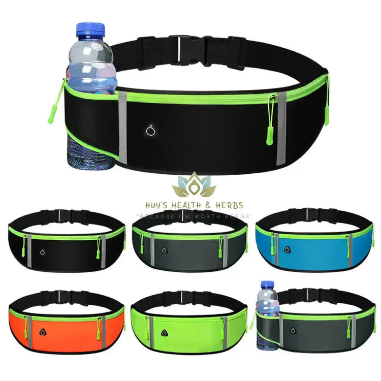 Sports Waist Bag With Pocket Light Slim Zip Running Belt 4