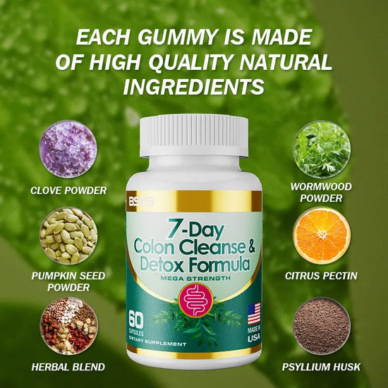 7-Day Colon Cleanse & Detox Formula Capsulese - Huy&