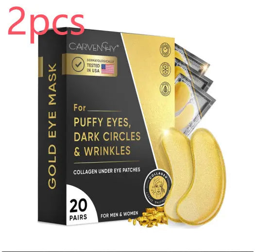 Eye Bag Removal Wrinkle Lifting And Tightening 24K Gold Eye Mask Patch - Huy&