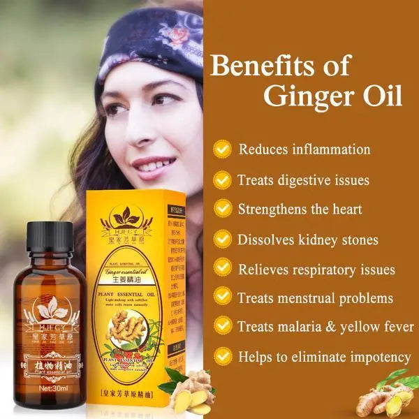 Plant Therapy Lymphatic Drainage Ginger Oil - Huy&