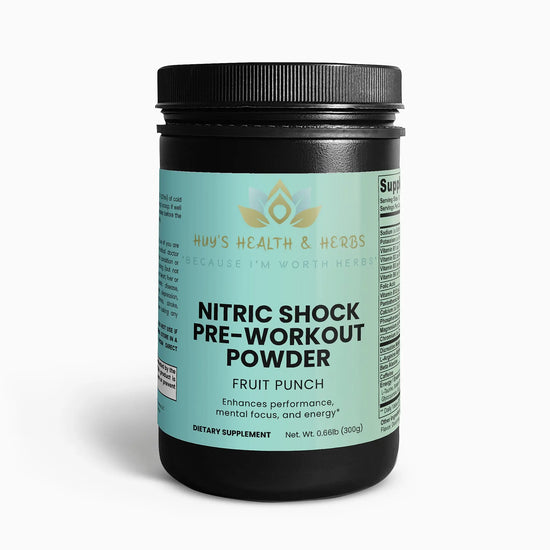 Nitric Shock Pre-Workout Powder (Fruit Punch) Huy&