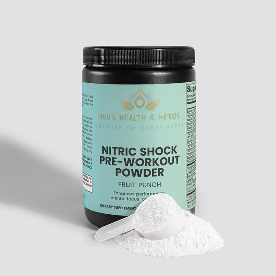 Nitric Shock Pre-Workout Powder (Fruit Punch) Huy&