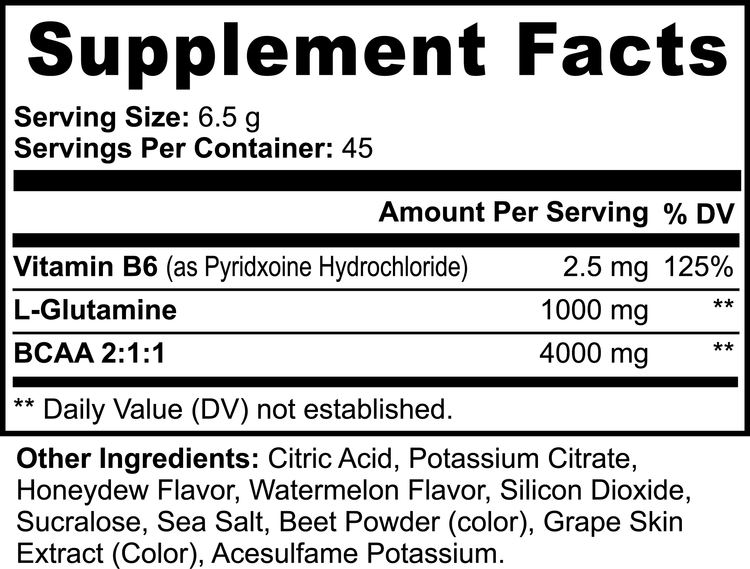 BCAA Post Workout Powder (Honeydew/Watermelon) - Huy&