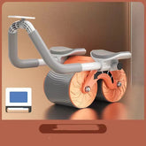 Abdominal Wheel Automatic Rebound AB Roller Abdominal Wheel Elbow Support Men And Women Belly Slimming Belly Fitness Equipment - Huy&