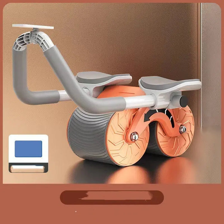 Abdominal Wheel Automatic Rebound AB Roller Abdominal Wheel Elbow Support Men And Women Belly Slimming Belly Fitness Equipment - Huy&