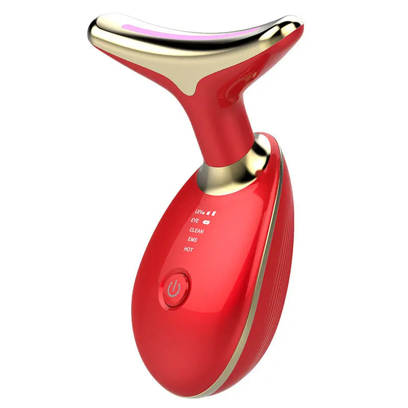 EMS Thermal Neck Lifting And Tighten Massager Electric Microcurrent Wrinkle Remover - Huy&