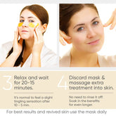 Eye Bag Removal Wrinkle Lifting And Tightening 24K Gold Eye Mask Patch - Huy&