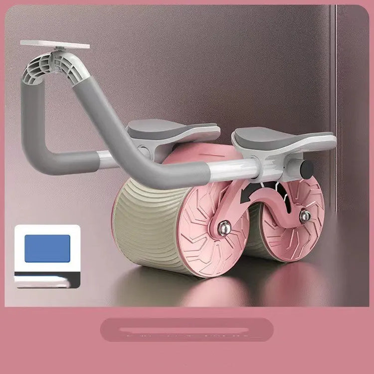Abdominal Wheel Automatic Rebound AB Roller Abdominal Wheel Elbow Support Men And Women Belly Slimming Belly Fitness Equipment - Huy&
