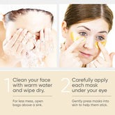 Eye Bag Removal Wrinkle Lifting And Tightening 24K Gold Eye Mask Patch - Huy&