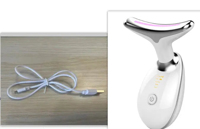 EMS Thermal Neck Lifting And Tighten Massager Electric Microcurrent Wrinkle Remover - Huy&
