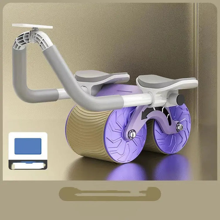 Abdominal Wheel Automatic Rebound AB Roller Abdominal Wheel Elbow Support Men And Women Belly Slimming Belly Fitness Equipment - Huy&