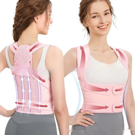 Breathable Mesh Sitting Position Rectifier Invisible Open Shoulder Back Straightener - Huy&