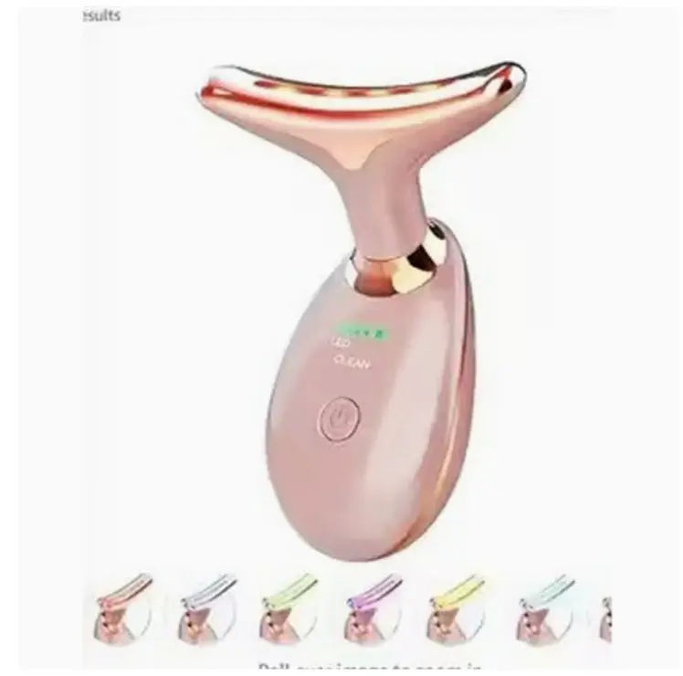 EMS Thermal Neck Lifting And Tighten Massager Electric Microcurrent Wrinkle Remover - Huy&