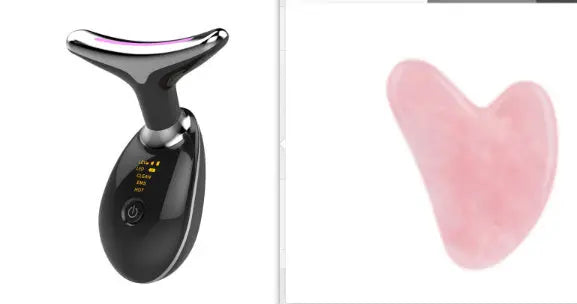 EMS Thermal Neck Lifting And Tighten Massager Electric Microcurrent Wrinkle Remover - Huy&