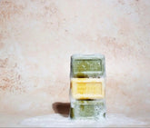 100% NATURAL NEW 3 PACK OLIVE OIL SOAPS:LAVENDER,HONEY,ARGAN - Huy&