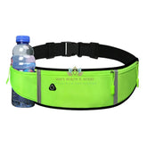 Sports Waist Bag With Pocket Light Slim Zip Running Belt Simple version kettle green 4
